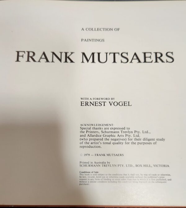 A Collection of Paintings Frank Mutsaers - inside