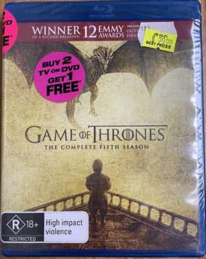 Game of Thrones - The Complete Fifth Season Blu-ray disc 2015