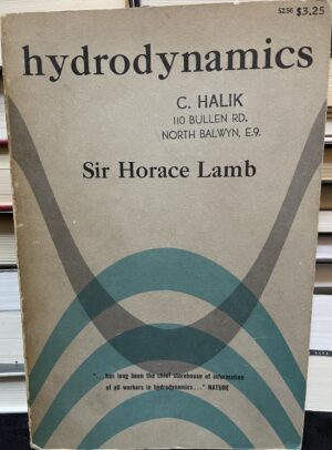Hydrodynamics Sir Horace Lamb