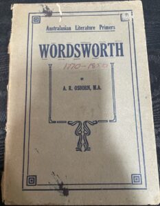 Australian Literature Primers: Wordsworth