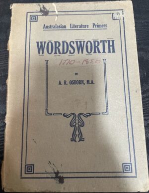 Australian Literature Primers- Wordsworth AR Osborn