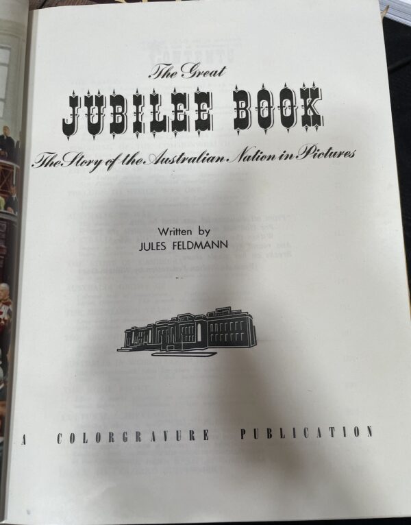 The Great Jubilee Book Jules Feldman-inside