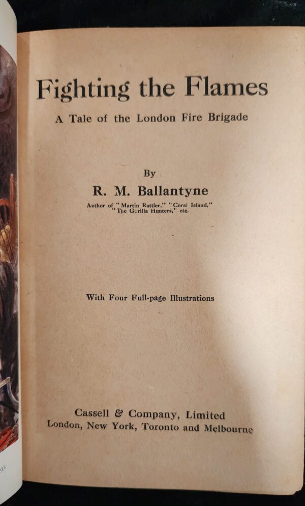 Fighting the Flames- A Tale of the London Fire Brigade RM Ballantyne - inside