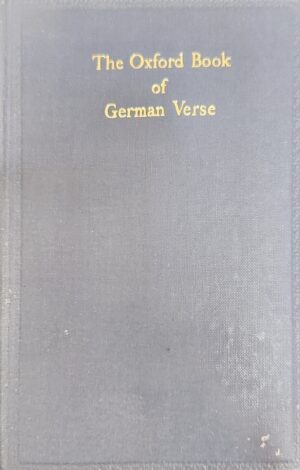The Oxford Book of German Verse HG Fiedler (Editor)