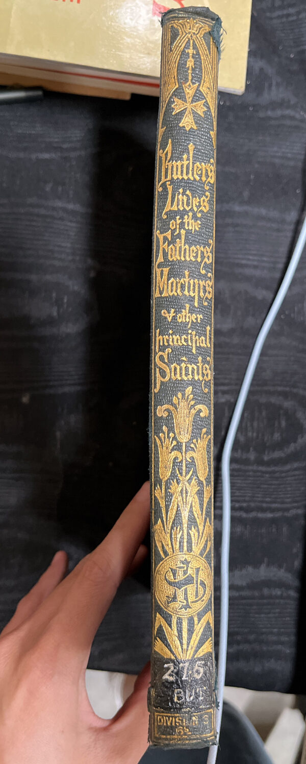 Butler's Lives of The Fathers, Martyrs and Other Saints Alban Butler spine