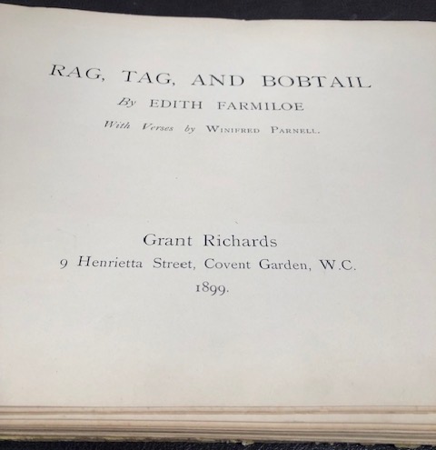 Rag, Tag, and Bobtail Edith Farmiloe - title