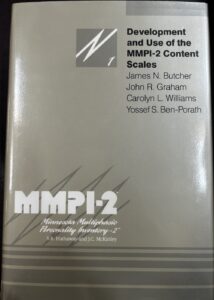 Development and Use of the MMPI-2 Content Scales (Volume 1)