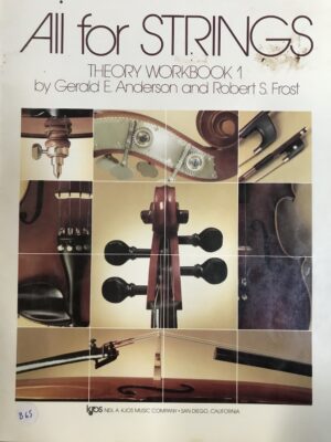 All for Strings- Theory- Book 1- Violin Gerald E Anderson Robert S Frost