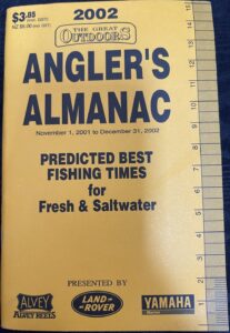 Angler’s Almanac 2002: Predicted Best Fishing Times for Fresh & Saltwater