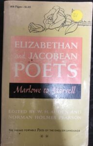 Elizabethan and Jacobean Poets: Marlowe to Marvell