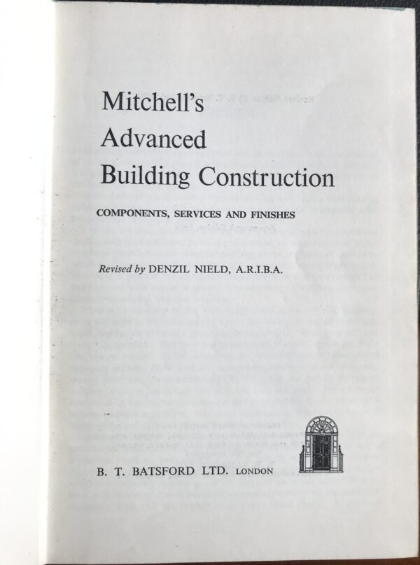 Mitchell's Advanced Building Construction Denzil Nield title