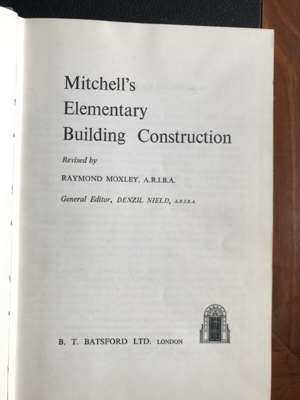 Mitchell's Elementary Building Construction Raymond Moxley title
