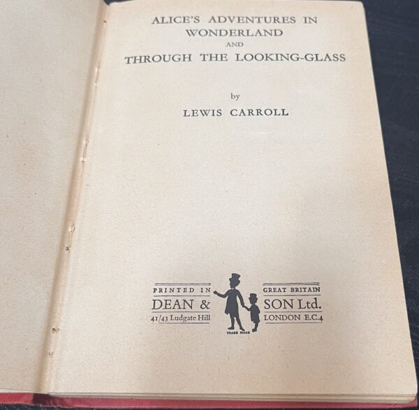 Alice's Adventures in Wonderland and Through the Looking Glass Lewis Carroll title