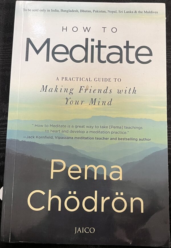 How to Meditate- A Practical Guide to Making Friends with Your Mind Pema Chodron
