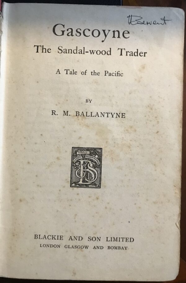 Gascoyne The Sandal wood Trader RM Ballantyne title