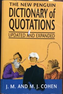 The New Penguin Dictionary of Quotations