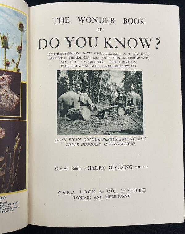 The Wonder Book of Do You Know? Harry Golding (Editor) title