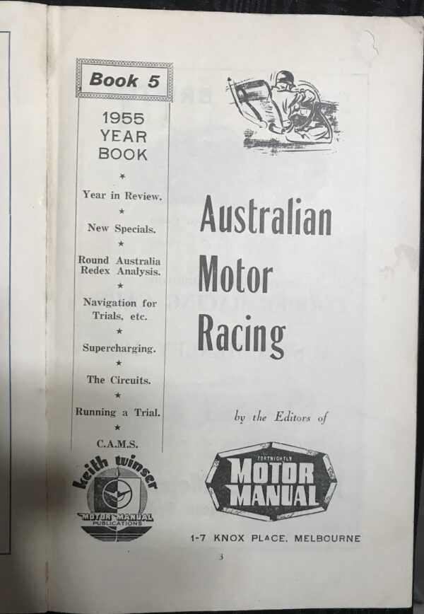 Australian Motor Racing Motor Manual inside