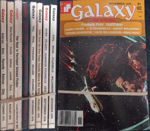 Galaxy Science Fiction Frederik Pohl Gateway 8 books cover