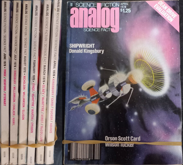 Shipwright Donald Kingsbury Analog Science Fiction : Science Fact 6 books cover