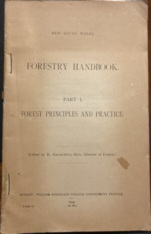 Forestry Handbook Part I R Dalrymple Hay