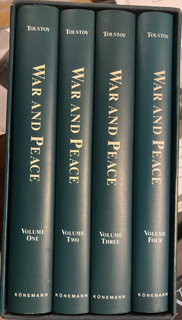 War & Peace Leo Tolstoy spines