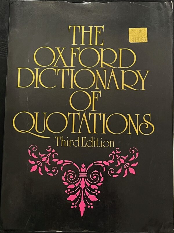 The Oxford Dictionary of Quotations Oxford University Press