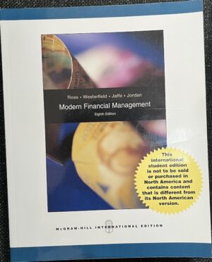 Modern Financial Management Stephen A Ross Randolph W Westerfield Jeffrey Jaffe, Bradford D Jordan