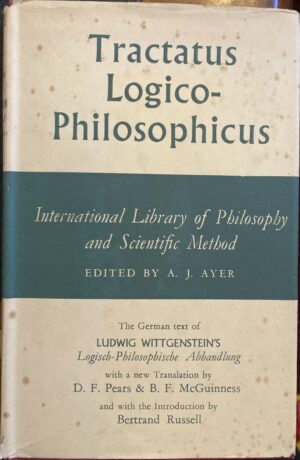 Tractatus Logico Philosophicus Ludwig Wittgenstein AJ Ayer (Editor)